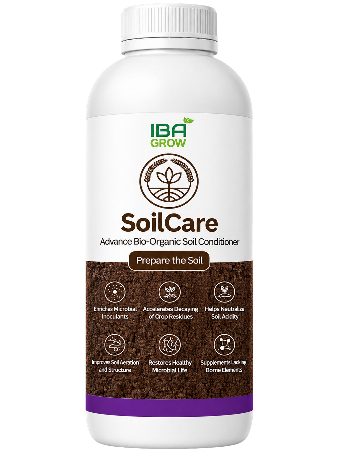 SoilCare bottle product image with transparent background